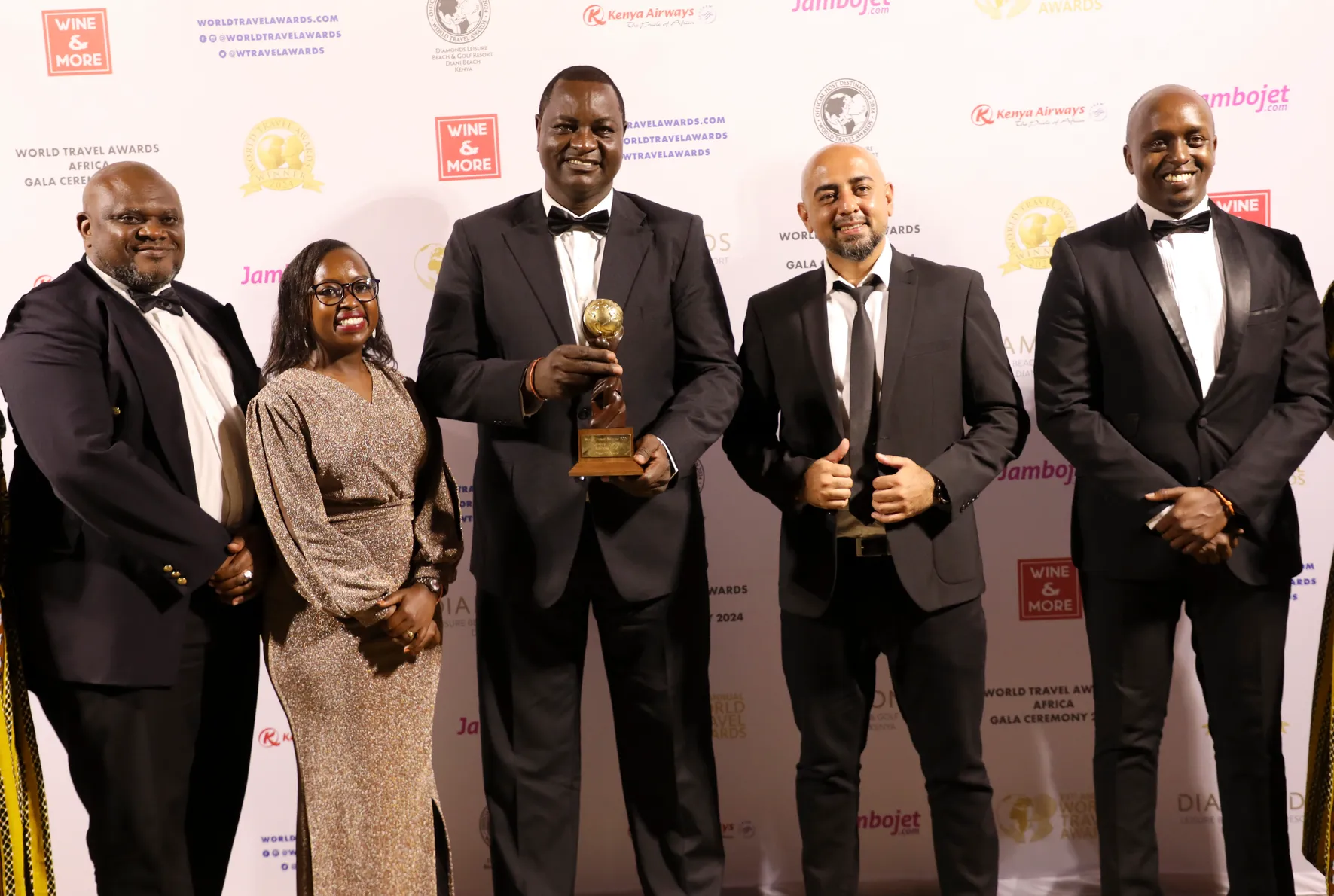 PrideInn Azure GM & Management Team at the World Travel Awards Africa Gala 2024
