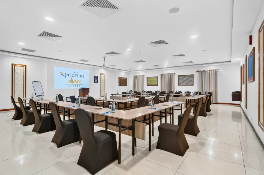 Looking for conference hotels in Diani? PrideInn Diani offers modern meeting spaces, amenities and dedicated support for business gatherings and events